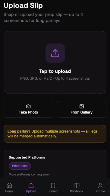 Upload slip